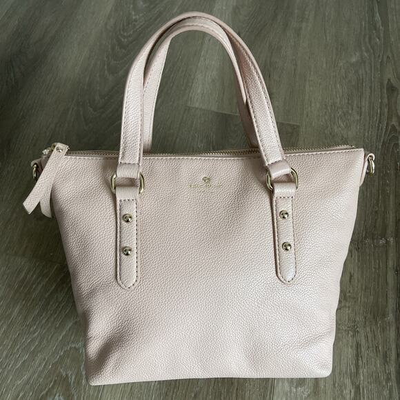 Kate Spade New York Satchel Handbag Pink Pebbled Leather - Picture 2 of 14